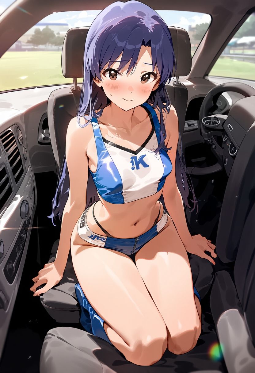 サンプル画像4:【アイ〇ス】レースクイーン衣装でエッチなグラビア撮影（495枚）【増量版】(日曜日のままま AIイラスト個人製作) [d_671635]