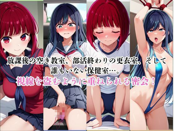 サンプル画像2:マジメな男教師×誘惑するビッチなヒロイン  〜エッチなご奉仕＆逆転SEX〜推し○子編(ハンディキャップ) [d_671714]