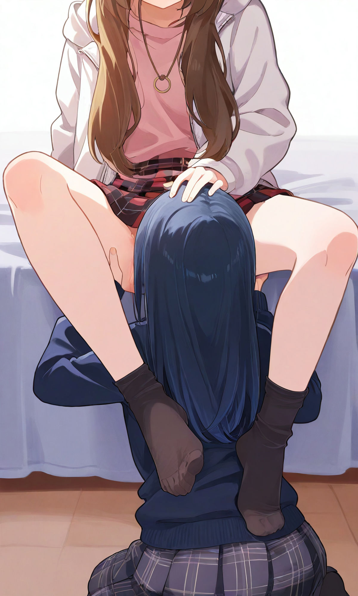 【百合】【クンニ】私服少女たちの秘めゴト サンプル画像 7