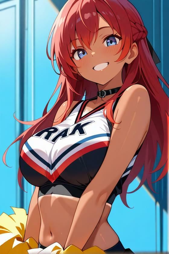 サンプル画像2:チア嬢の柔らかみ   3(美女の中指) [d_671759]