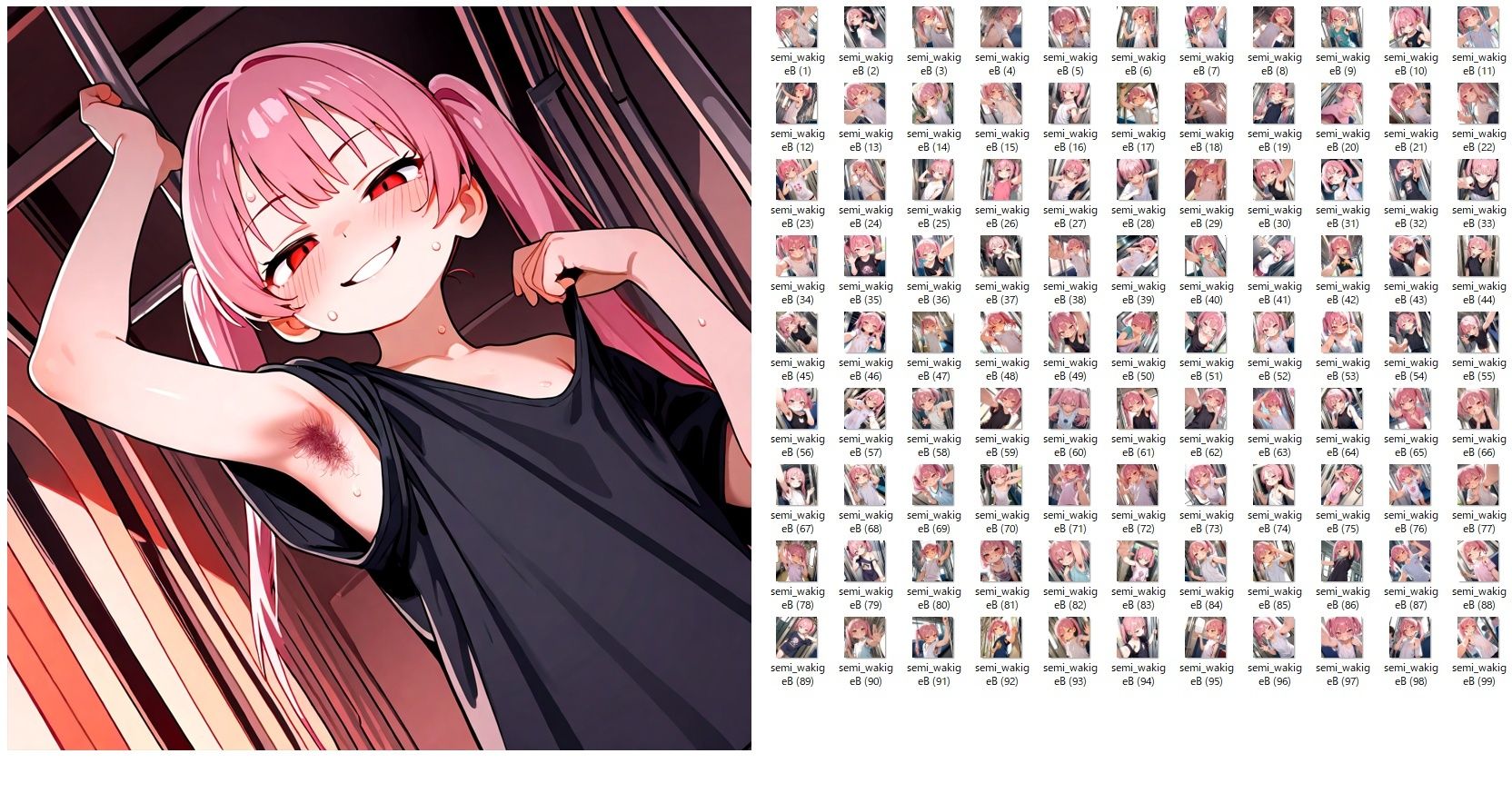 サンプル画像1:【在庫整理品】みんなのわきげ電車の中でじっくり鑑賞させていただくCG集2/3コ目(YOG) [d_671811]