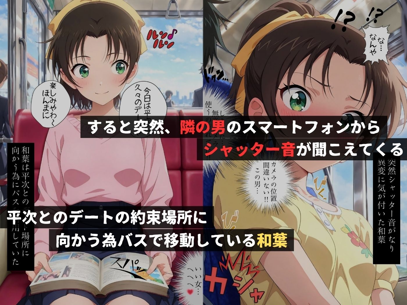 サンプル画像1:痴●バス〜パンツ盗撮を注意しただけなのに〜遠山●葉編(violence  boy) [d_671853]