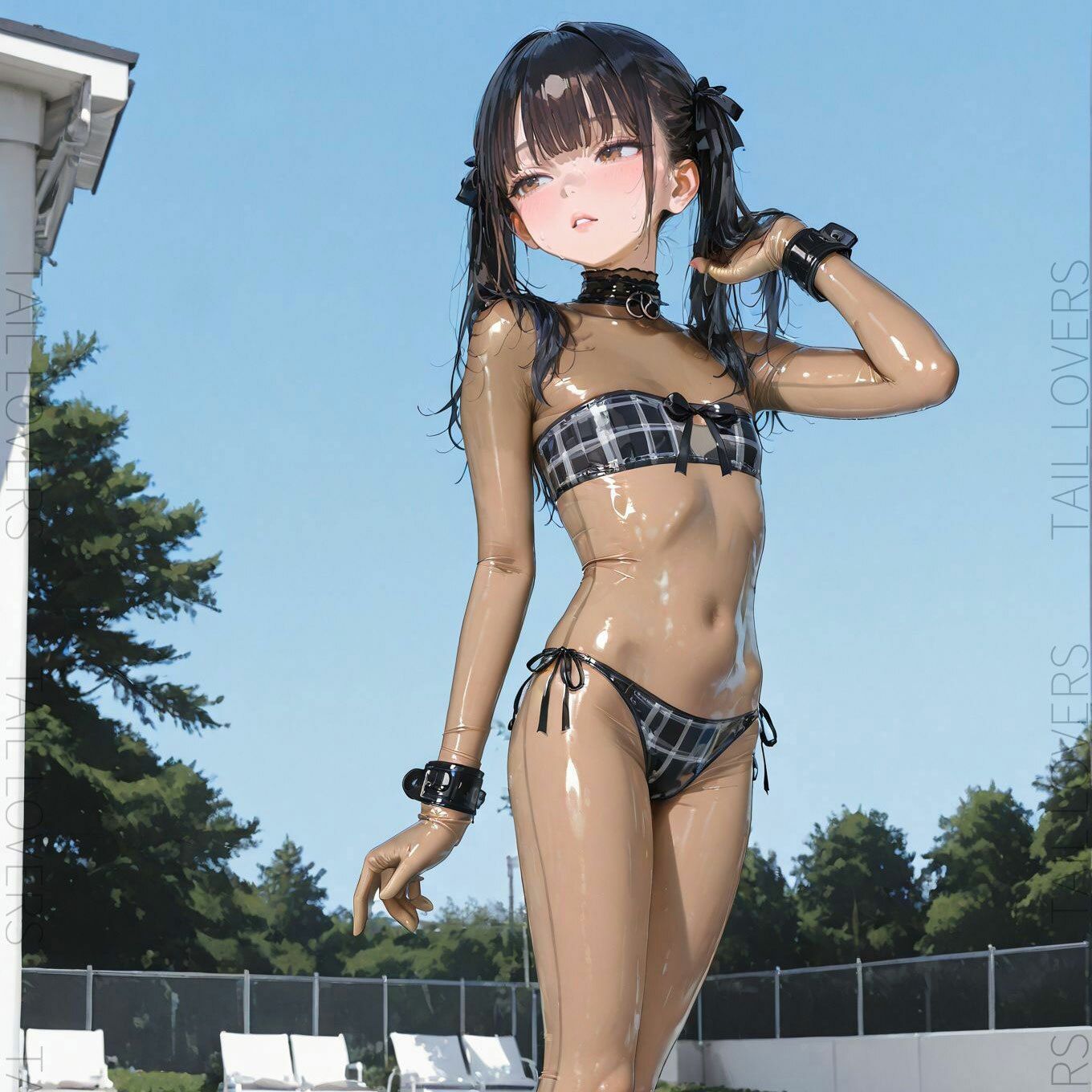 サンプル画像1:地雷系ラバー女子と楽しむデート『プール編』(TAIL LOVERS) [d_671877]