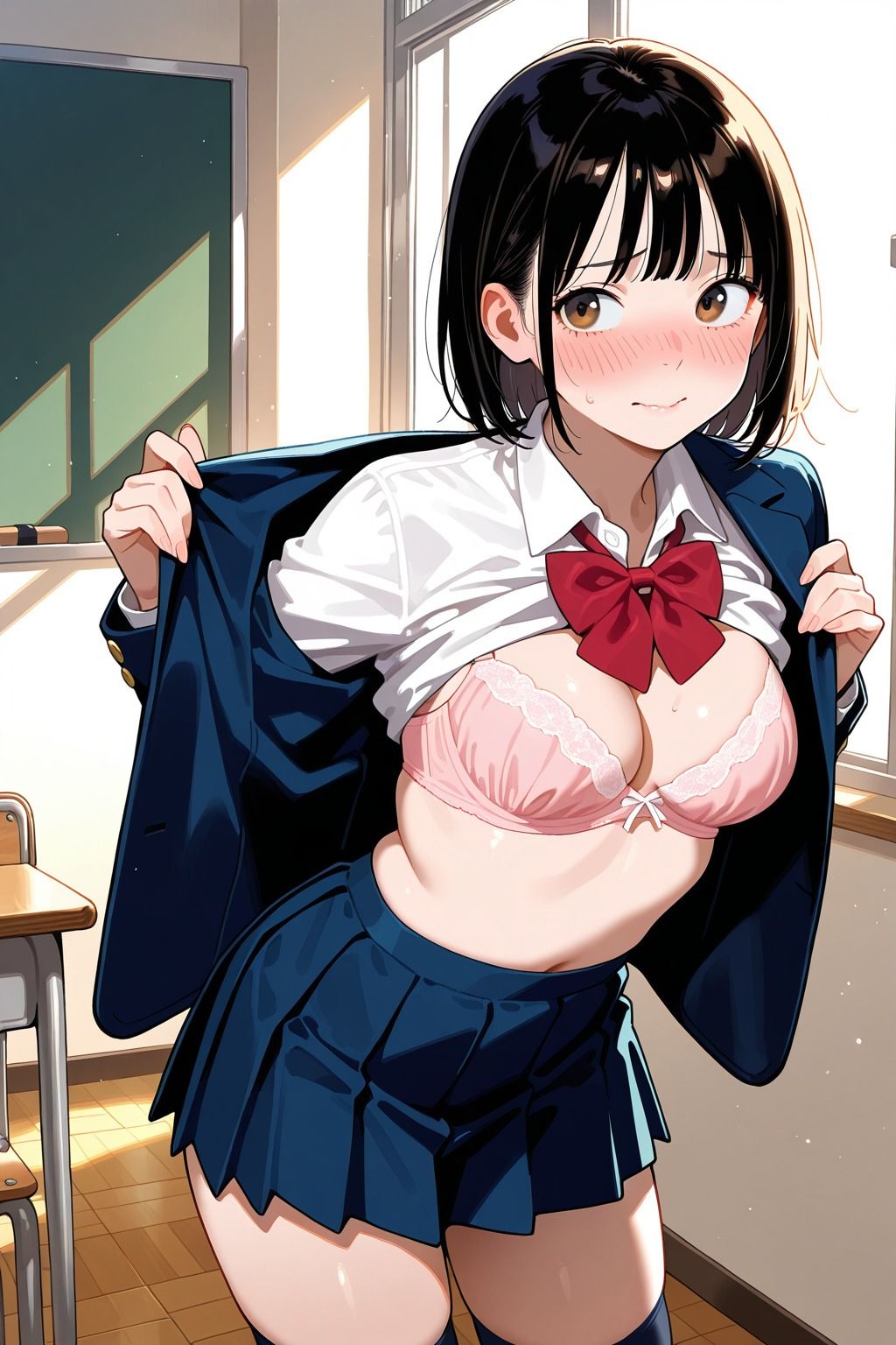 教室えっち教師×女子校生ハメ撮り 画像1