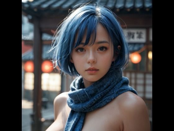 d_671942｜ショートヘアのマフラーの美女（セリフなし  AI画像集）【パイアールフロンティア】