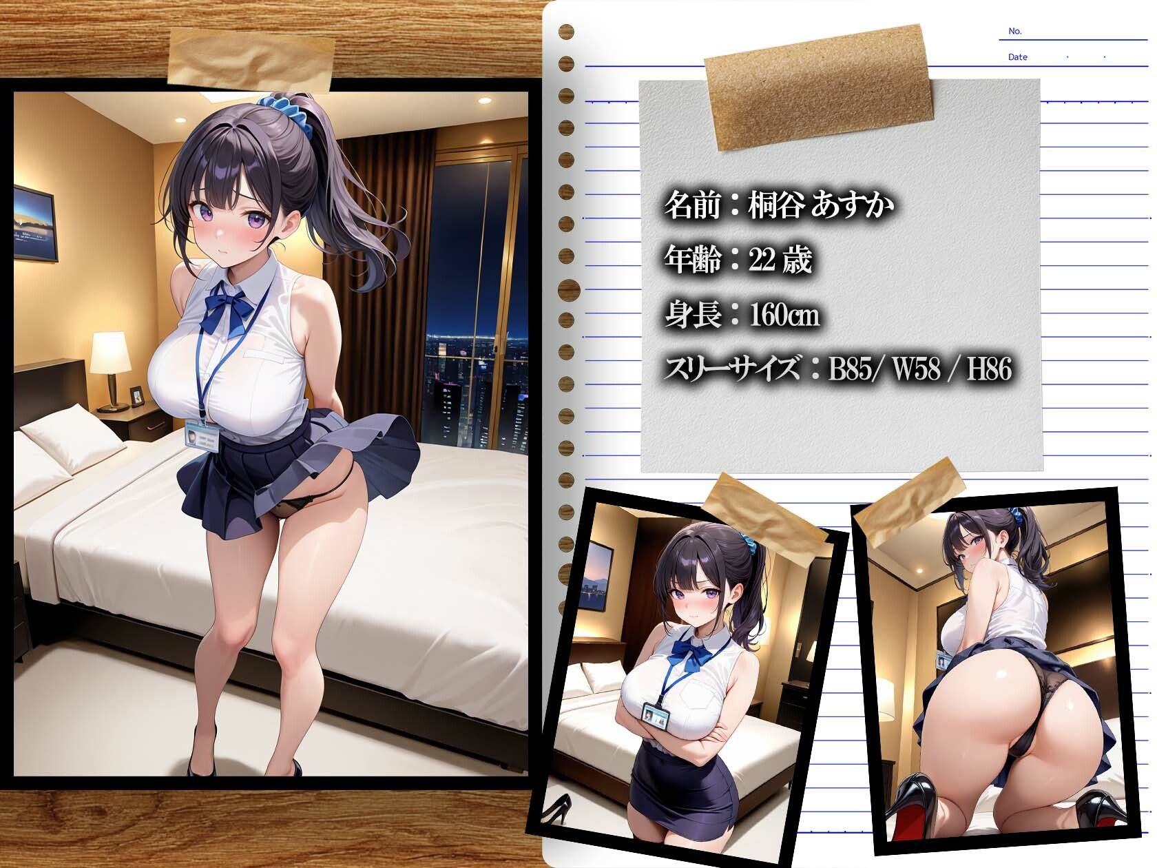 サンプル画像1:新入社員の処遇は俺のチ〇ポ次第ー出張ホテル編(巨乳の園) [d_672064]