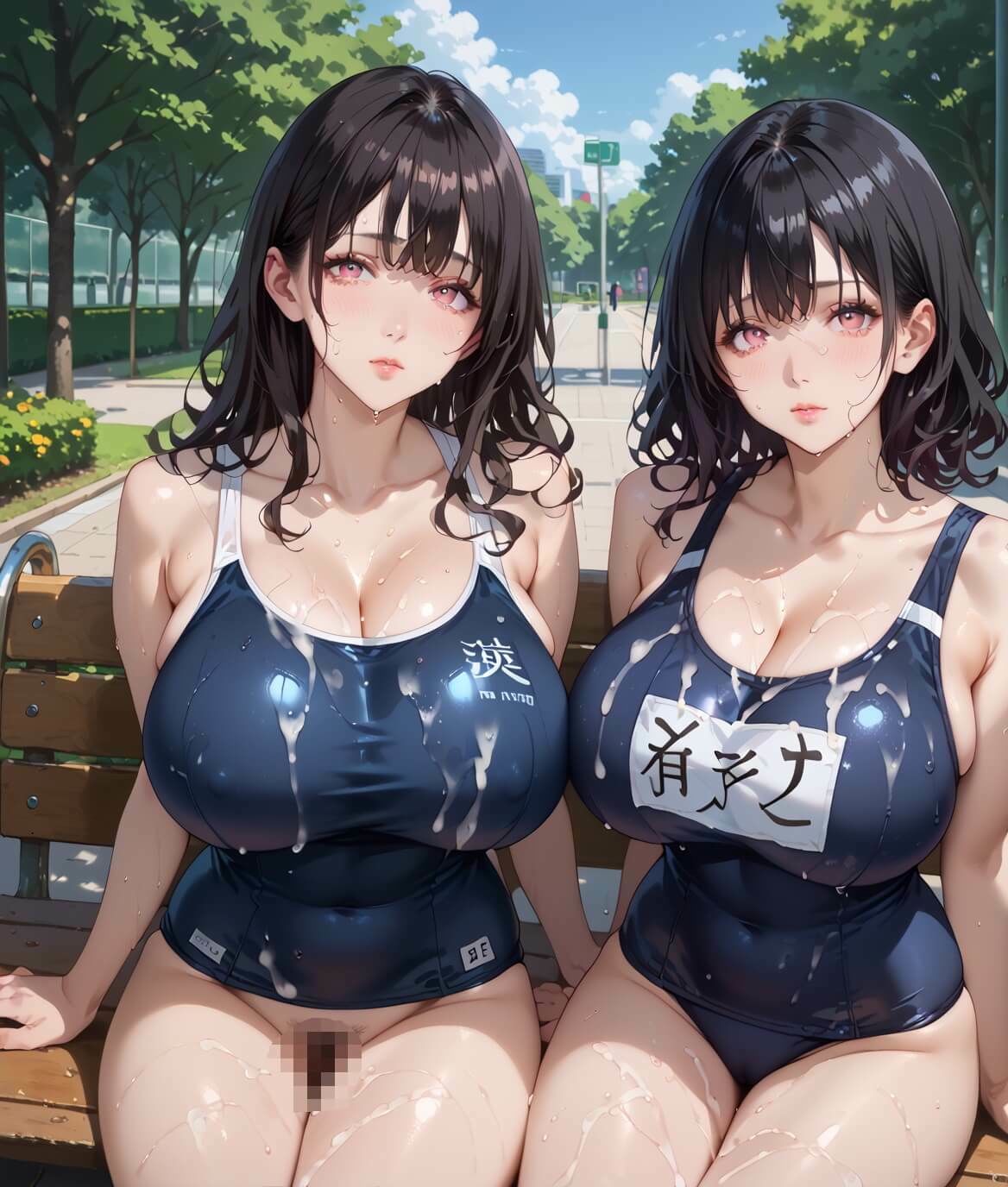 サンプル画像2:熟女モデルのスク水最高！4お姉さんのスク水で新しい扉が開いちゃう！210枚(わいだん.com) [d_672100]