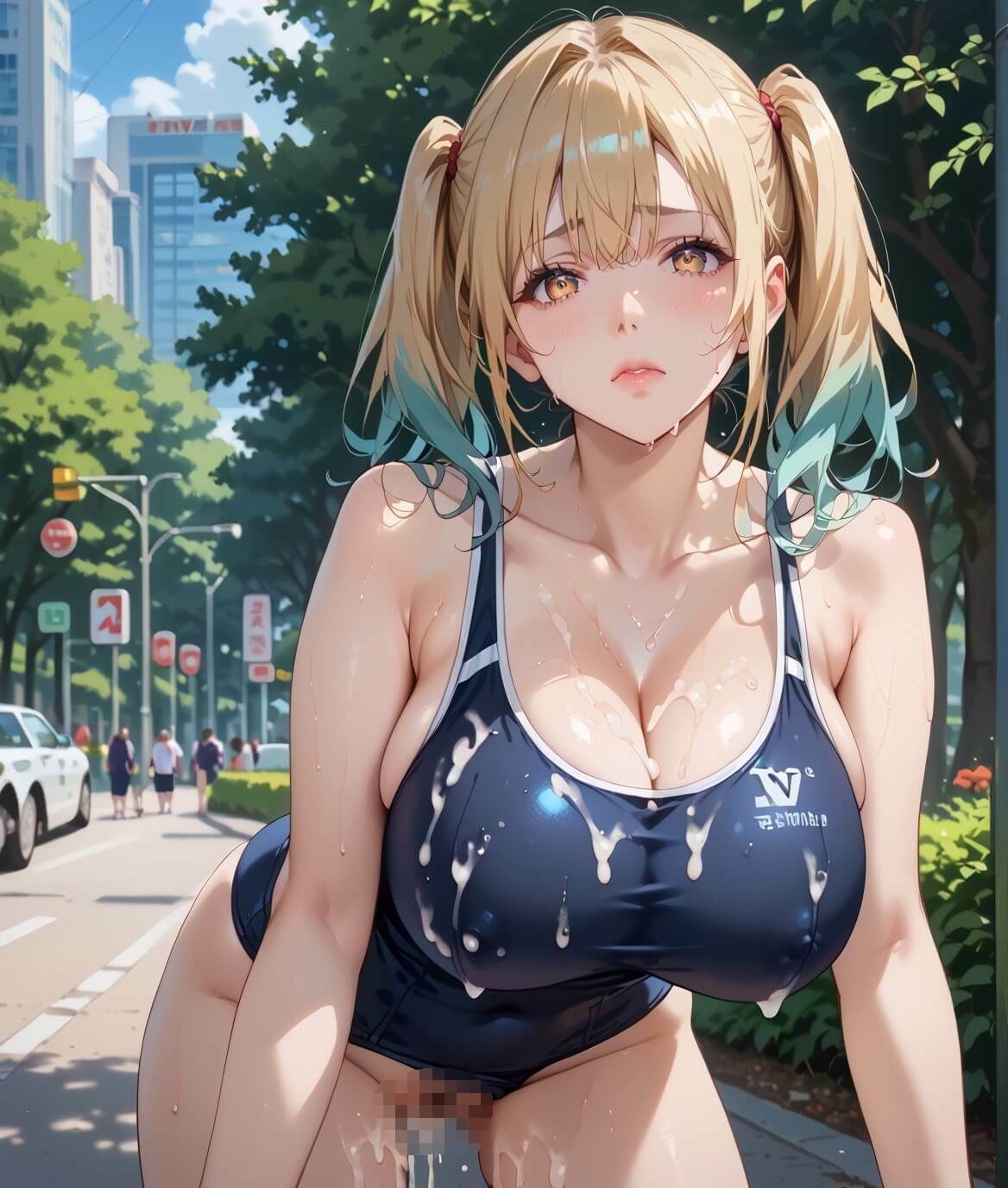 サンプル画像5:熟女モデルのスク水最高！8お姉さんのスク水で新しい扉が開いちゃう！210枚(わいだん.com) [d_672114]