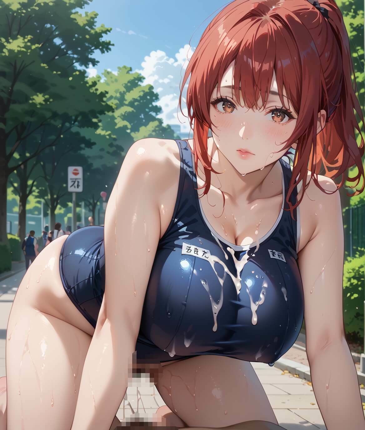 サンプル画像3:熟女モデルのスク水最高！9お姉さんのスク水で新しい扉が開いちゃう！210枚(わいだん.com) [d_672115]