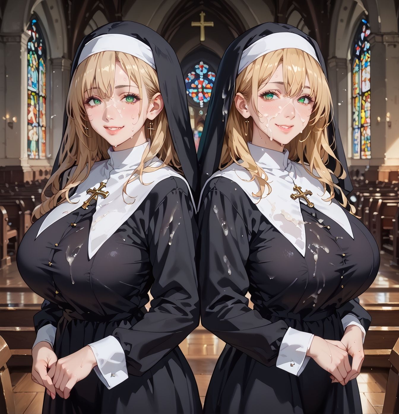 サンプル画像6:エロシスターは我慢できない！4神聖なのにエッチが我慢できない！210枚(ちっぱい.com) [d_672123]