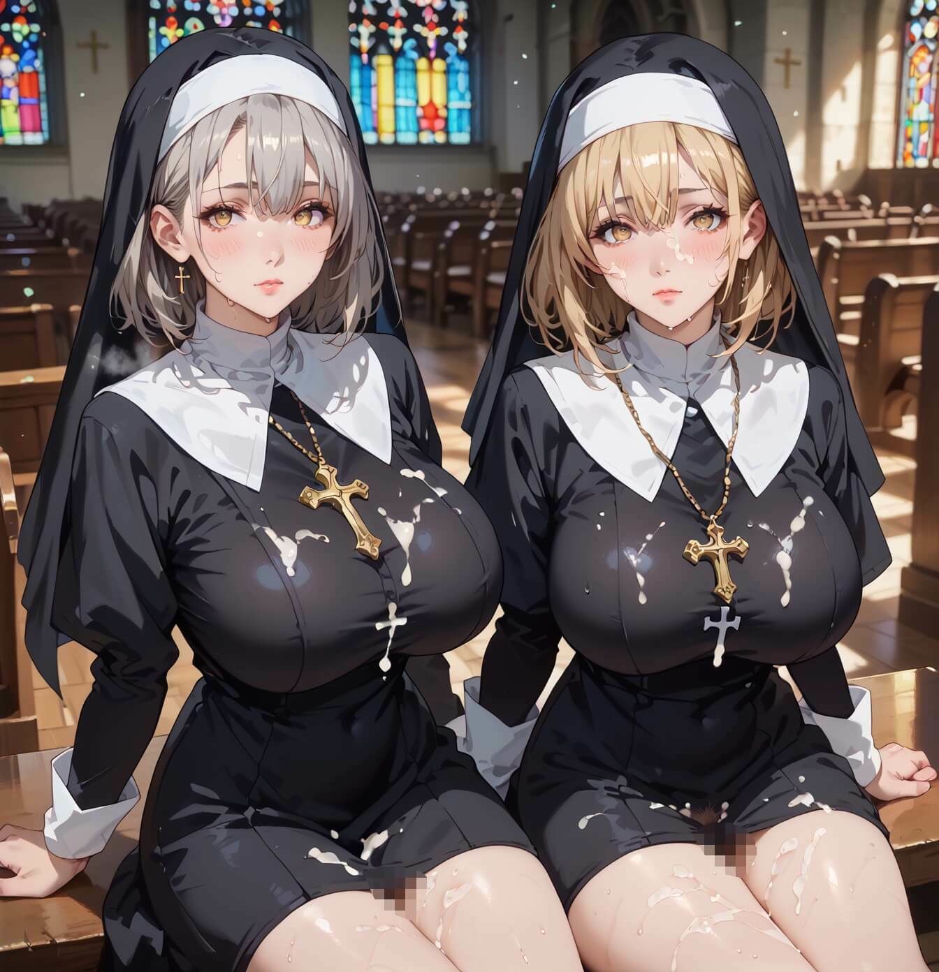 サンプル画像4:エロシスターは我慢できない！8神聖なのにエッチが我慢できない！210枚(ちっぱい.com) [d_672128]