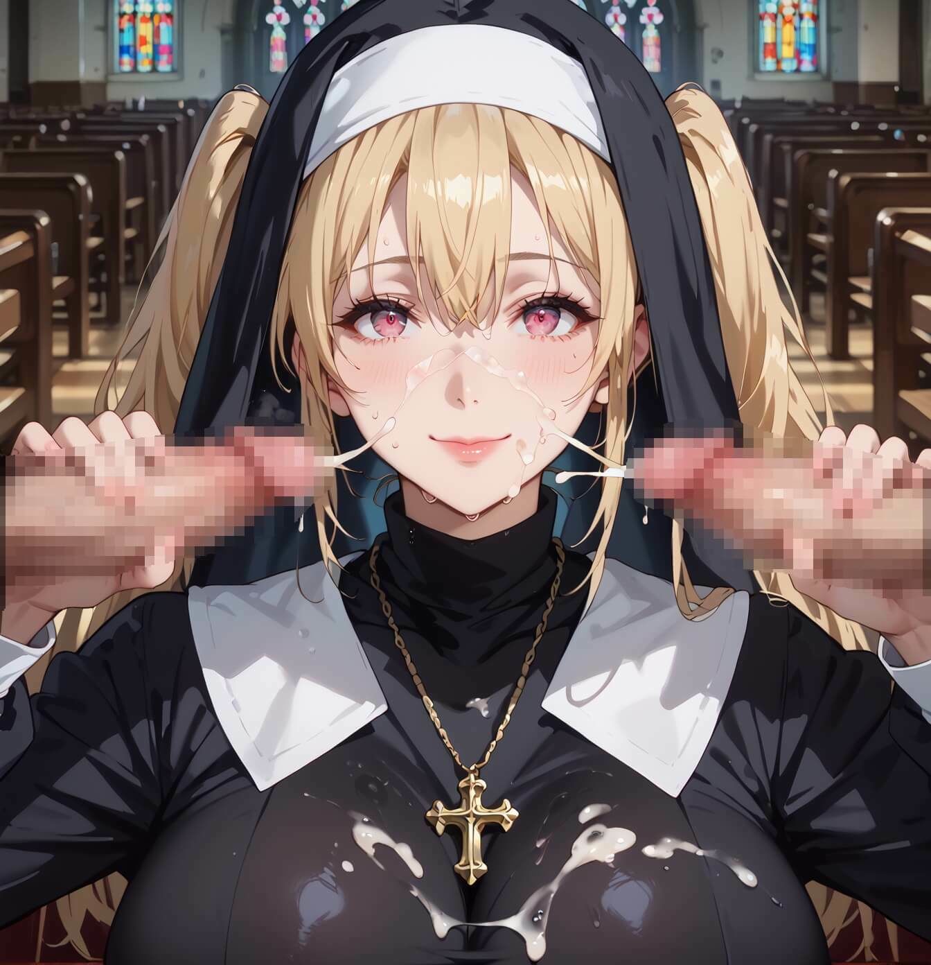 サンプル画像6:エロシスターは我慢できない！8神聖なのにエッチが我慢できない！210枚(ちっぱい.com) [d_672128]