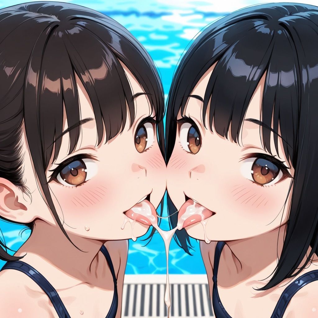プールで会ったつるぺた少女らで抜きまくる サンプル画像 9