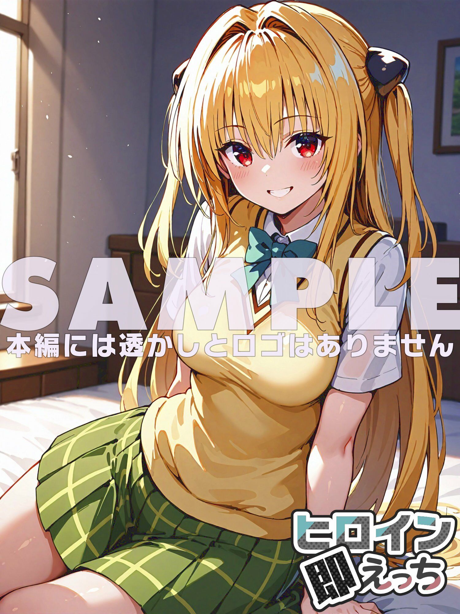 サンプル画像6:ヒロイン即えっち 金色●闇 制服編(ものとーん) [d_672199]