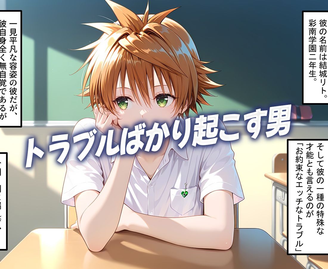 サンプル画像1:結城リトのハーレム化計画実現！  後編(10リットルの精子) [d_672271]