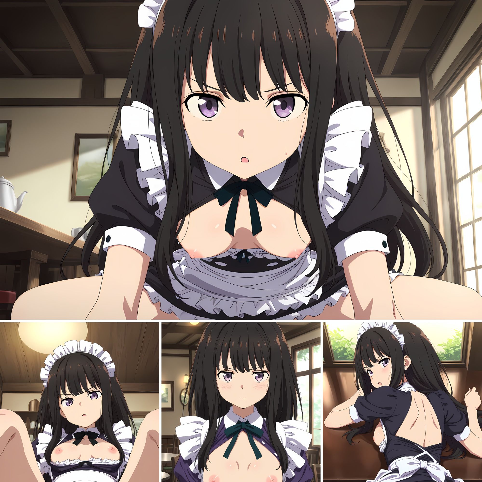 サンプル画像2:メイドさんのご奉仕CG集Vol.02(そーしAI研究所) [d_672395]