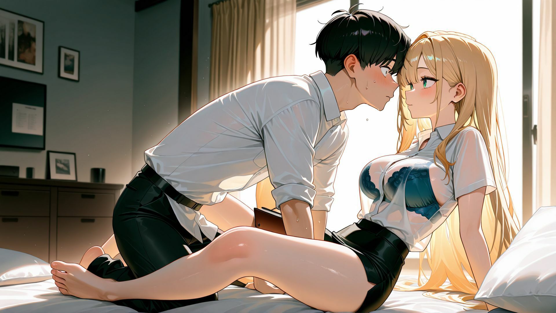 サンプル画像1:金髪ギャル  急な訪問(パツキーン) [d_672400]