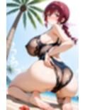 育代さん〜みゆきママ〜がホントの世界では絶対着てくれない水着を着てくれるCG集