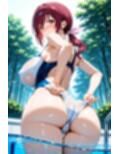 育代さん〜みゆきママ〜がホントの世界では絶対着てくれない水着を着てくれるCG集