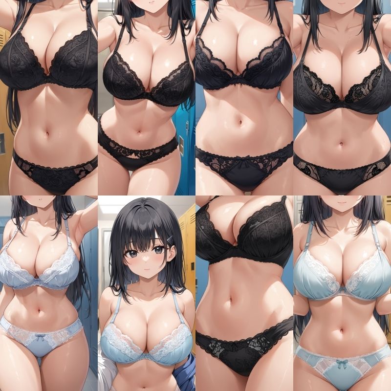 サンプル画像1:【女子更衣室盗撮】巨乳J〇レース下着 Vol.4【250枚】(女子高生) [d_672653]