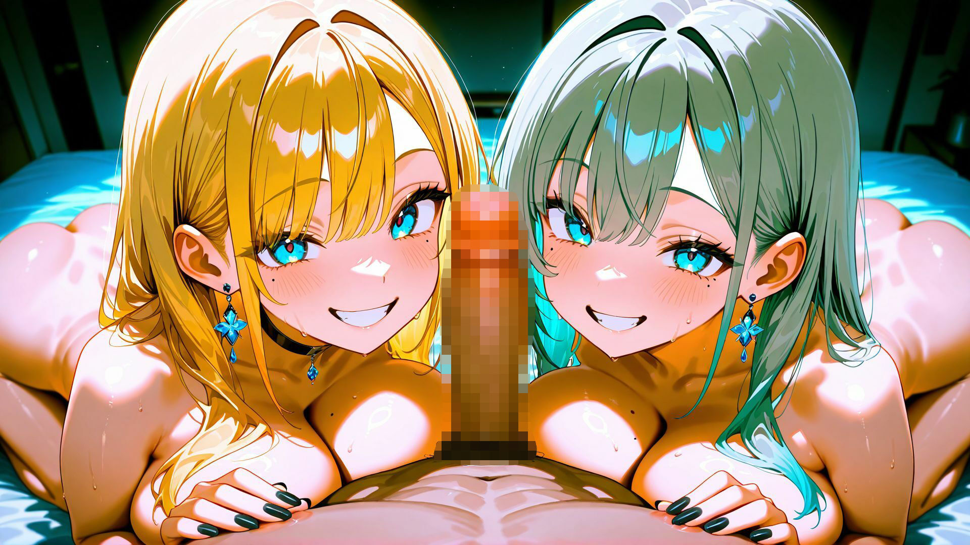 サンプル画像2:金髪ギャル  ふたりと(パツキーン) [d_672780]