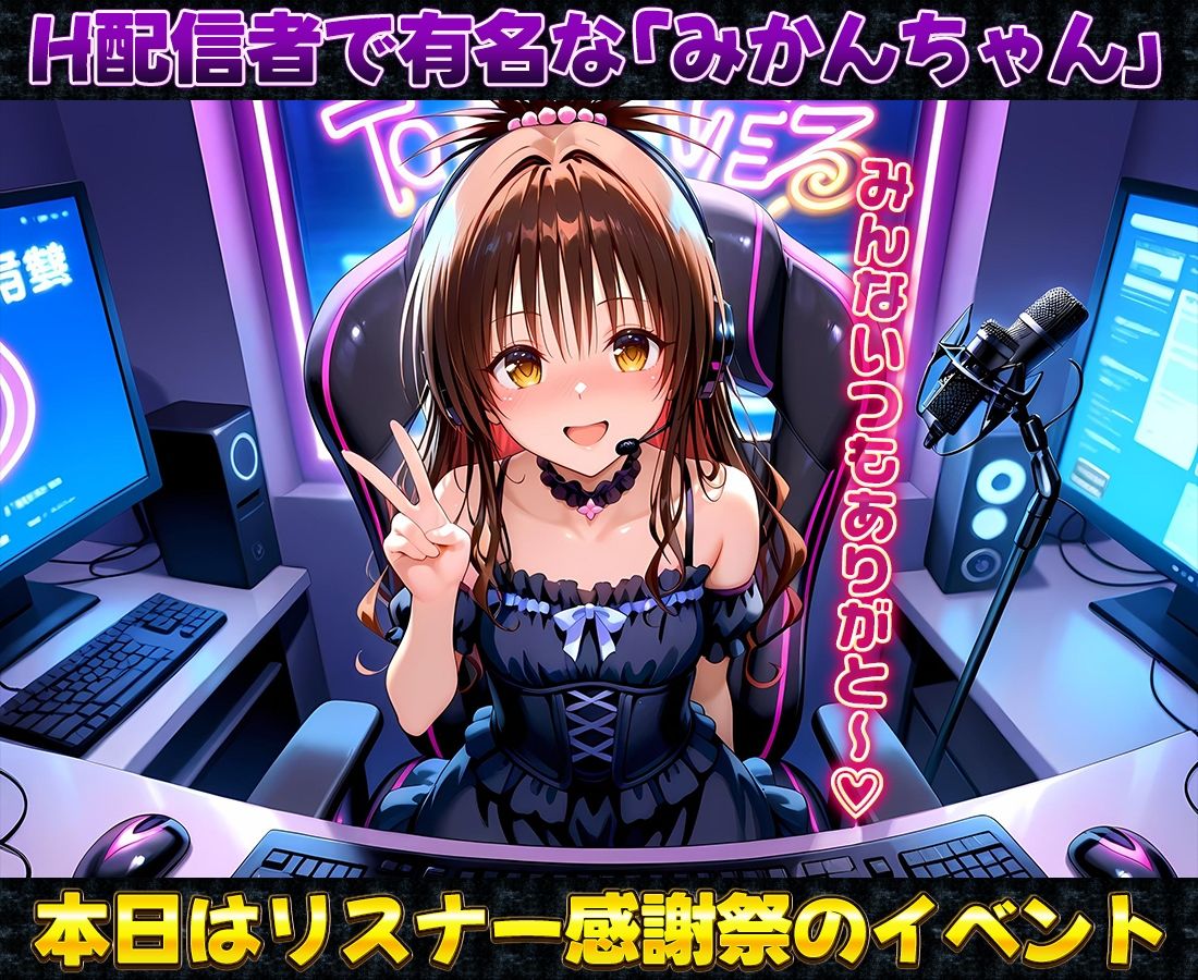 サンプル画像1:有名配信者の美柑ちゃんによるHなリスナー感謝祭！(カレー味のうんこ) [d_672843]