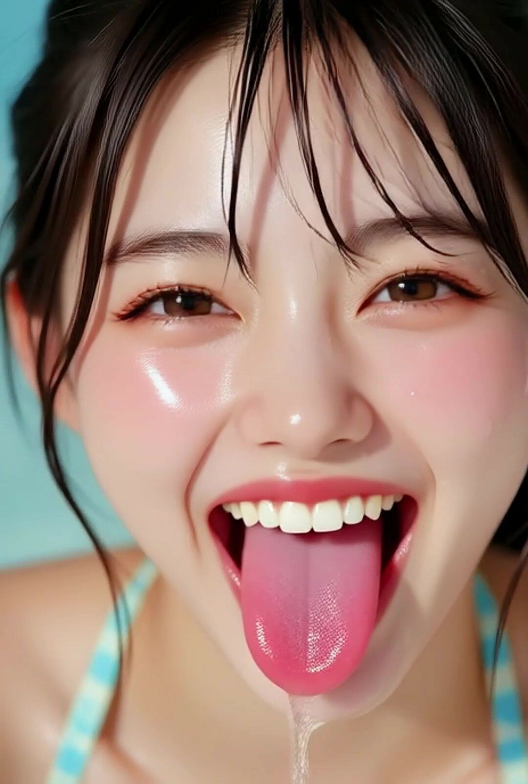 サンプル画像2:舌フェチグラビア(AIPROMPT) [d_672908]