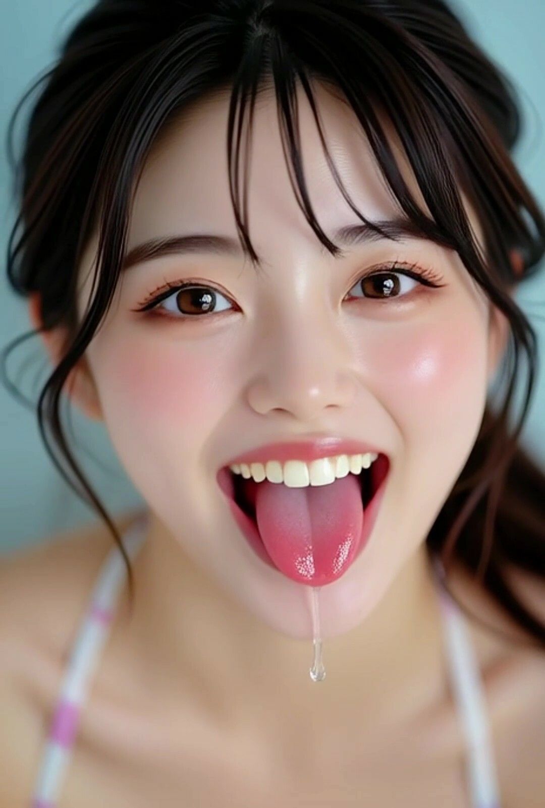 サンプル画像4:舌フェチグラビア(AIPROMPT) [d_672908]