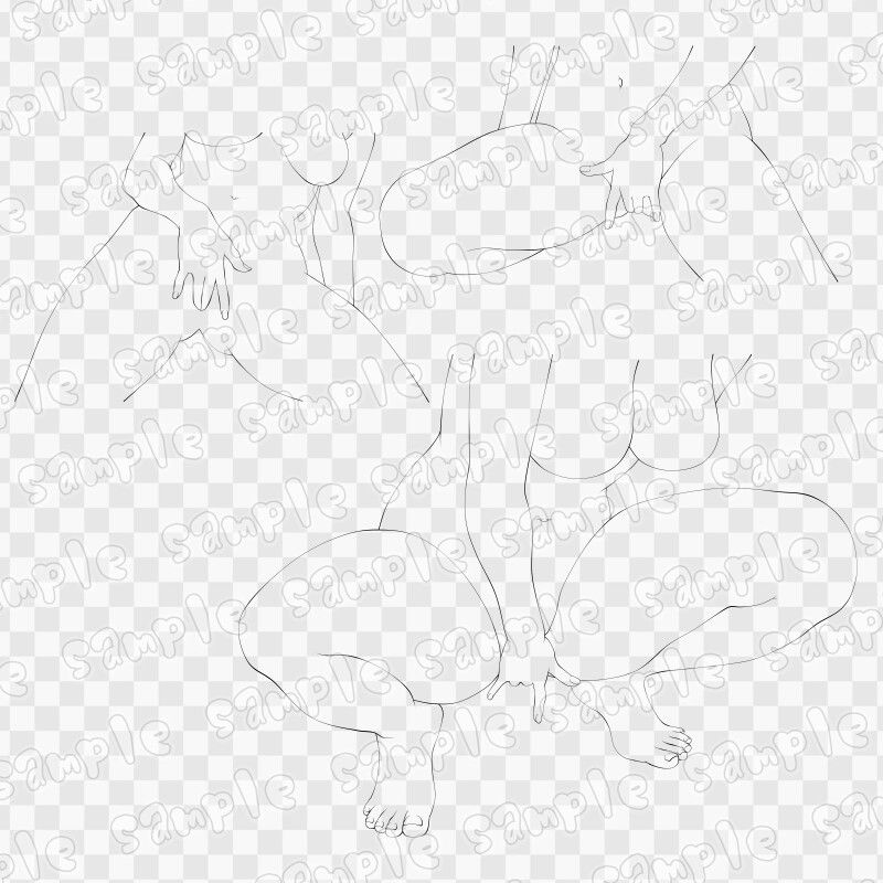線画素材集［手］11 画像2