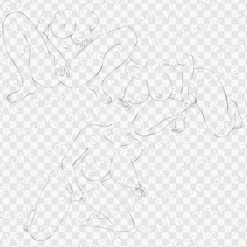 線画素材集［手］14 画像2
