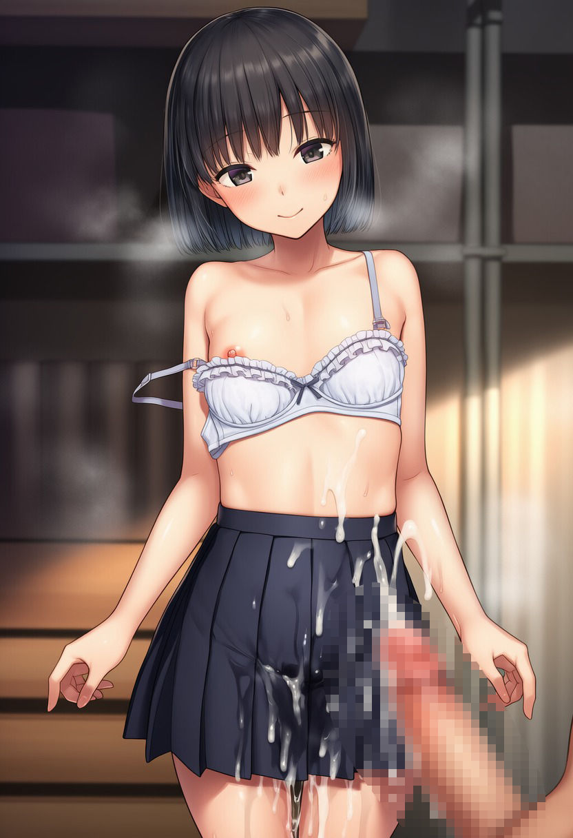 サンプル画像3:スカートにぶっかけ 2（500枚分）(M男くん) [d_673027]