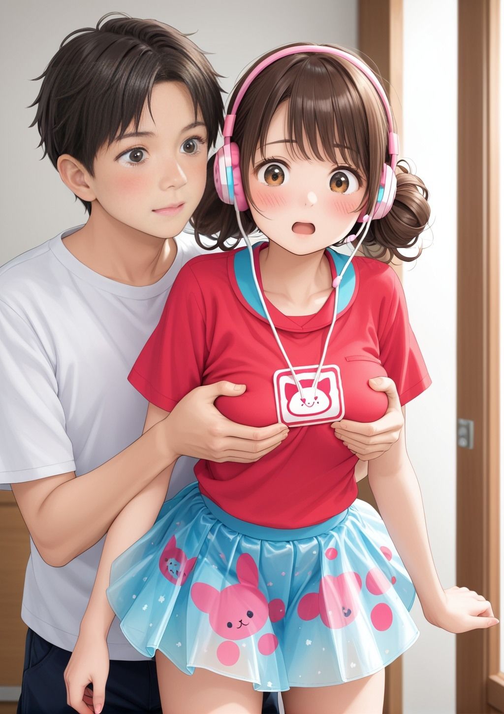ちょっと服の上から胸を触らせてもらえませんか？_1