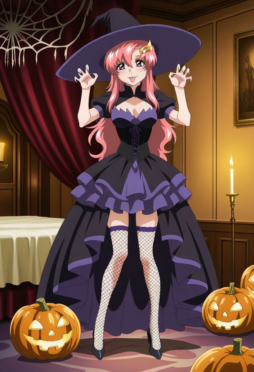 サンプル画像2:ラクス・クライン  ハロウィンVer(ろくねこや) [d_673107]