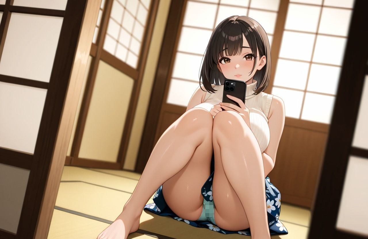 育性女子 どき(ハート)どき(ハート)みえてる体育座り 編 画像1