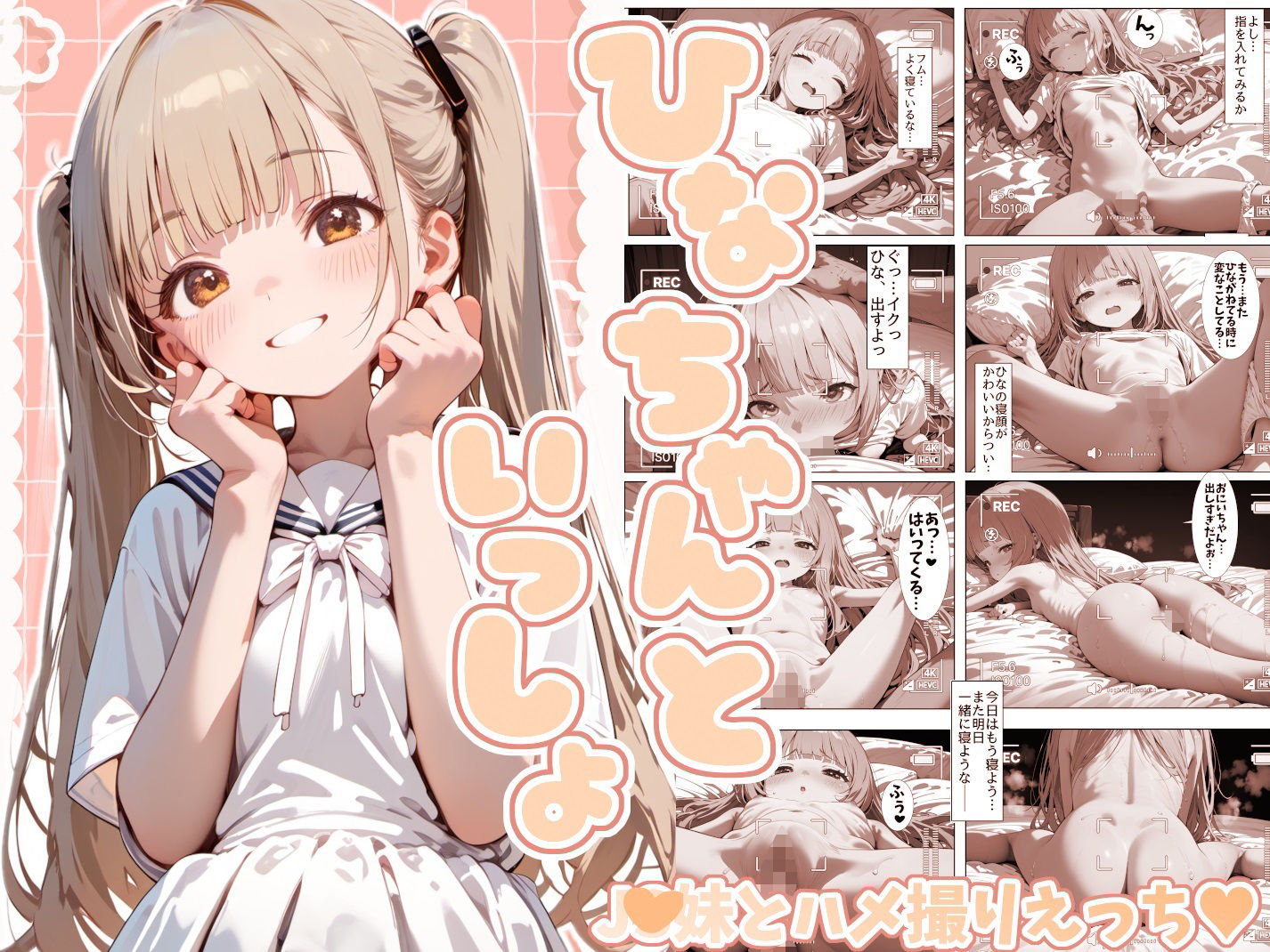 ひなちゃんといっしょ ●●妹とハメ撮りえっち サンプル画像 2