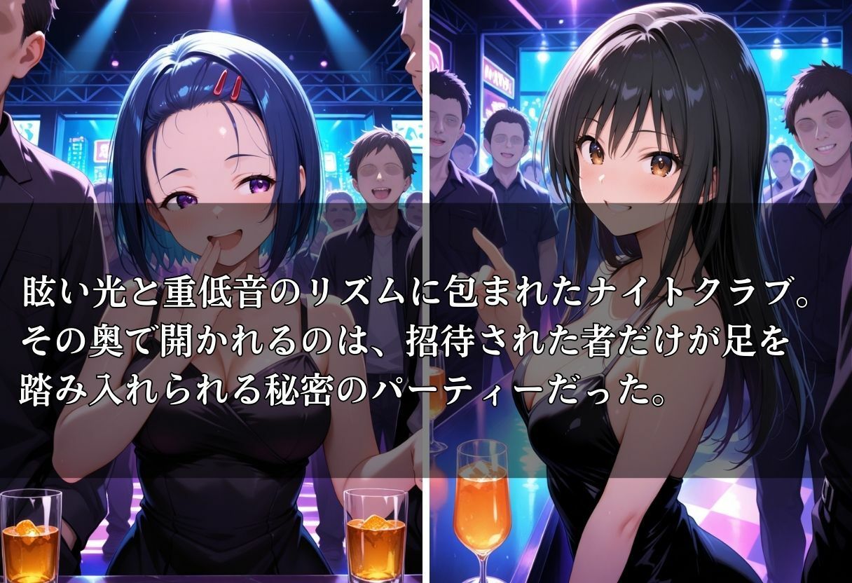 クラブで交わる夜 秘密の快楽パーティーの話〜古手川＆西蓮寺〜 画像1