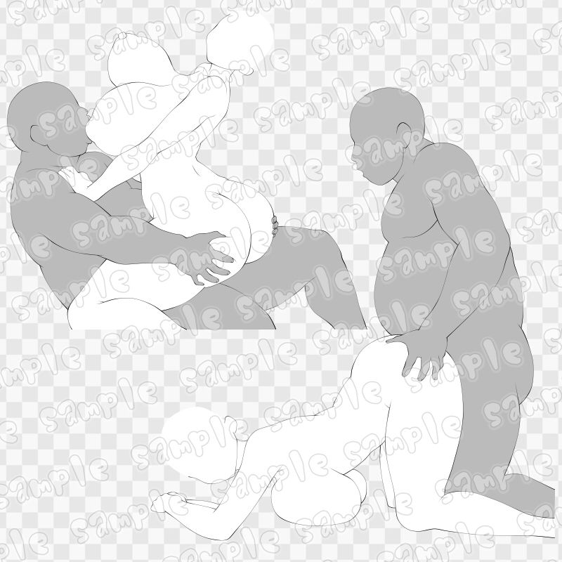 線画素材集［手］30 画像1