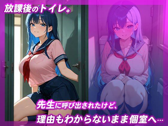 生徒指導の先生に弱みを握られた制服女子 トイレで中出し凌● 画像1