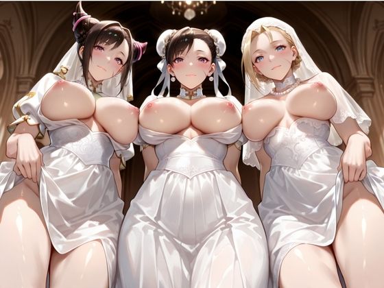 サンプル画像1:最後の不倫。――結婚式前夜、ラブホでウェディングドレスを脱がされて  ストリートフ〇イター編(絶対卍領域) [d_673479]