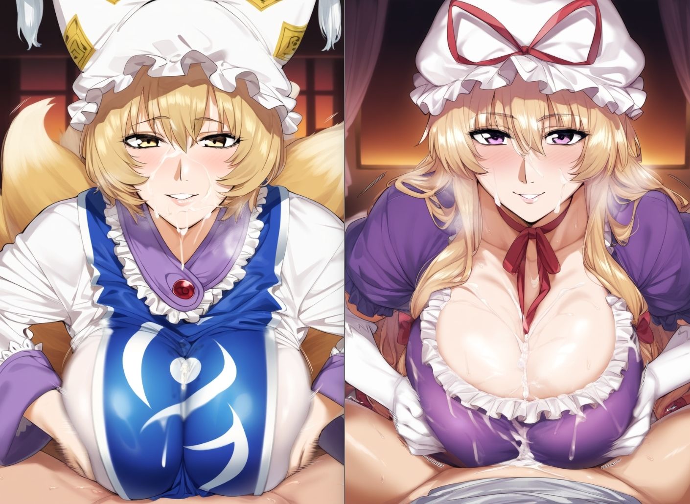 サンプル画像3:八〇藍＆八〇紫のパイズリ(AIパイズリ専門店) [d_673585]