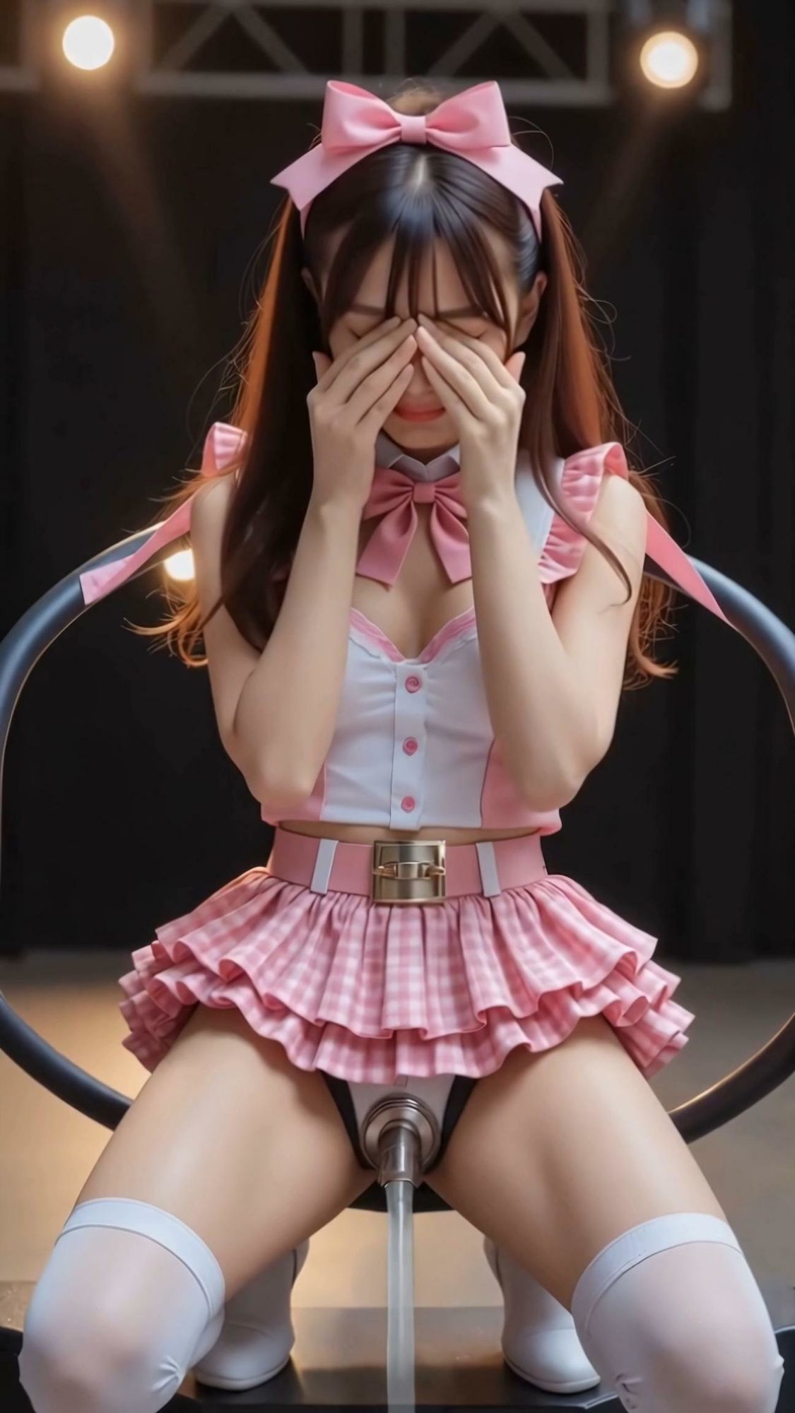 サンプル画像3:【動画】限界突破 精〇で投票！清純アイドルのお楽しみ抽選会(あゆみのお絵かき) [d_673630]