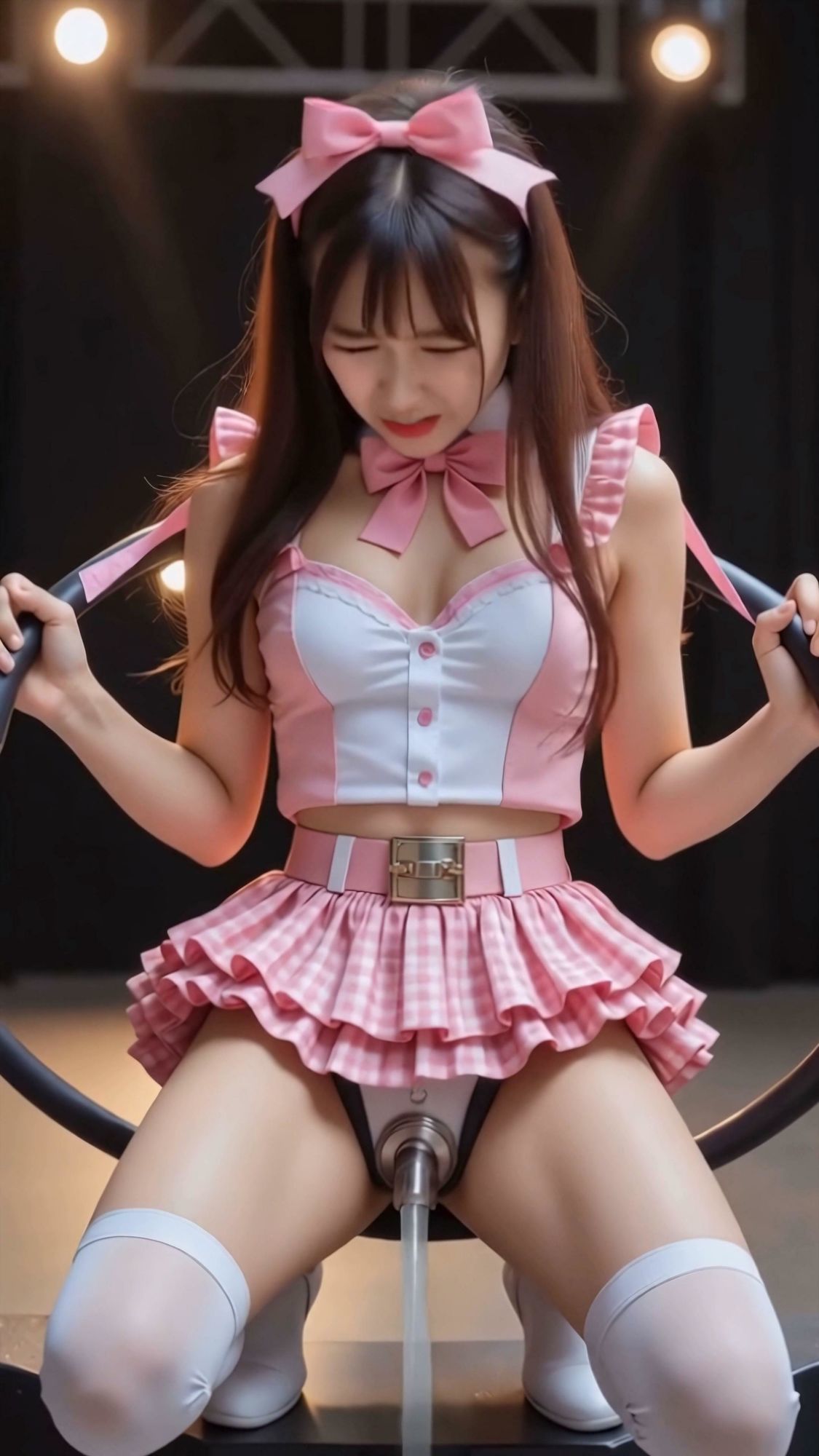 サンプル画像5:【動画】限界突破 精〇で投票！清純アイドルのお楽しみ抽選会(あゆみのお絵かき) [d_673630]