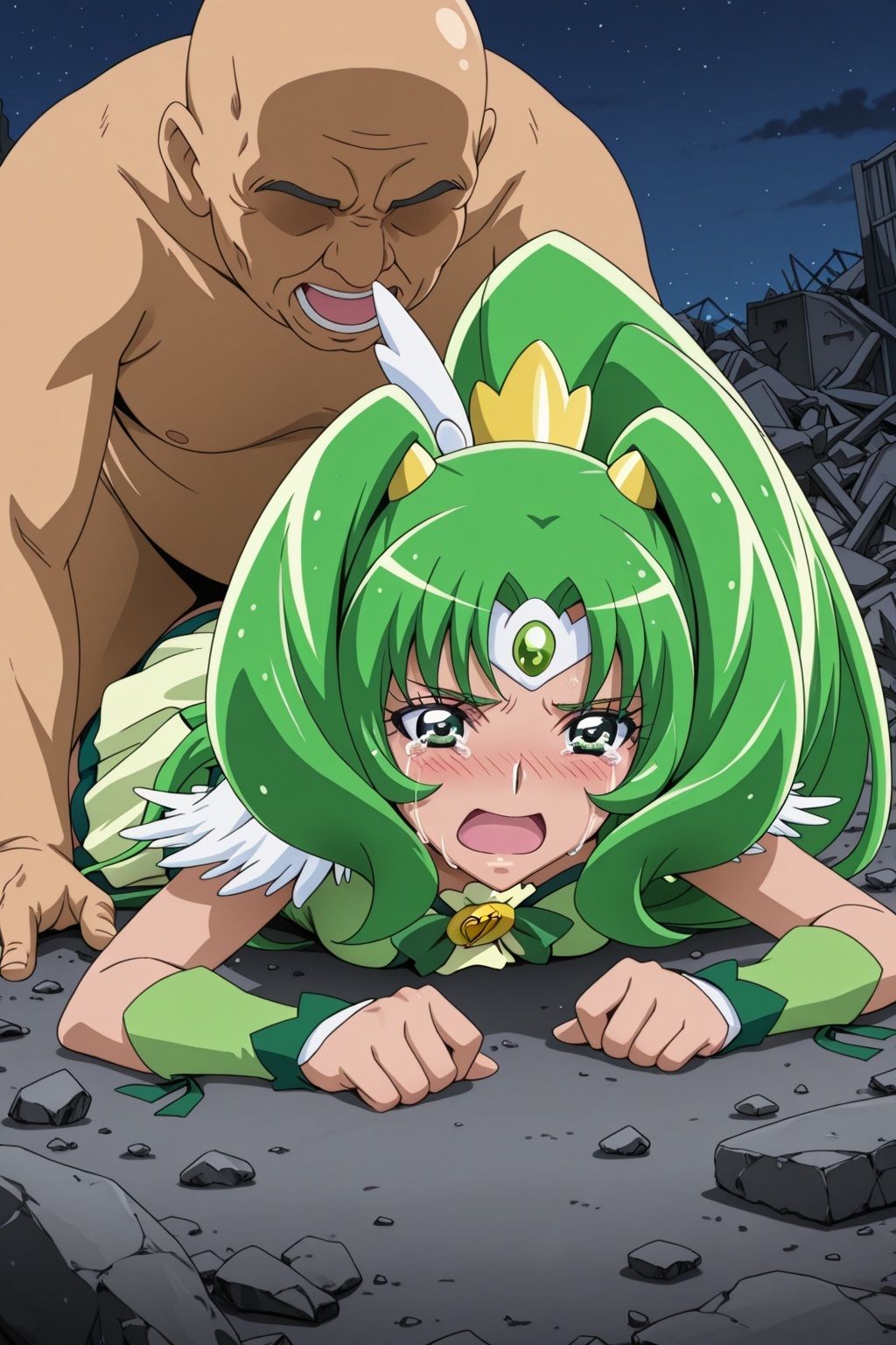 サンプル画像6:変身ヒロイン×辱 スマイルプ●キュア！  キュ●マーチ敗北初セックス(ライトフィニッシュ) [d_673799]