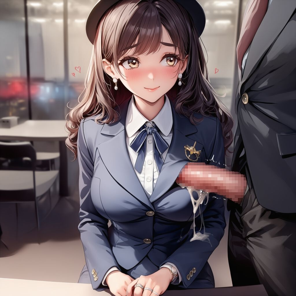 サンプル画像1:【完全着衣】美人受付嬢 制服と髪にぶっかけ(リオ＠制服少女) [d_673802]