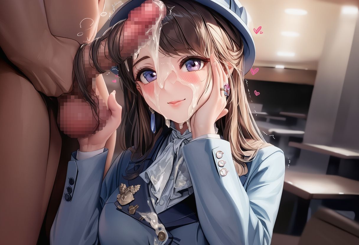 サンプル画像6:【完全着衣】美人受付嬢 制服と髪にぶっかけ(リオ＠制服少女) [d_673802]