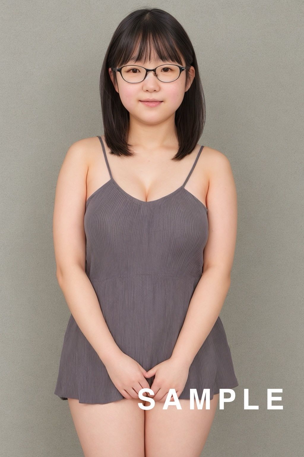 サンプル画像2:AI眼鏡女子 セクシー画像コレクション 第3集(妄想Tech工房) [d_673842]