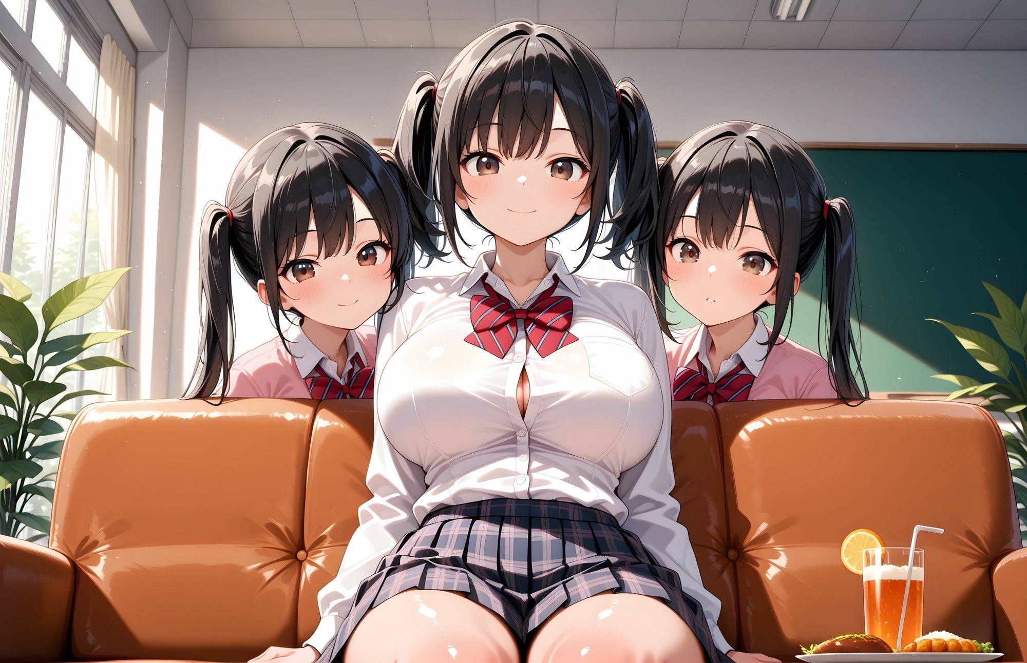 サンプル画像4:【4K高画質】【ラノベ風イラスト集】社長令嬢と乱交〜豪華な実家が体液まみれに(ひな) [d_673852]