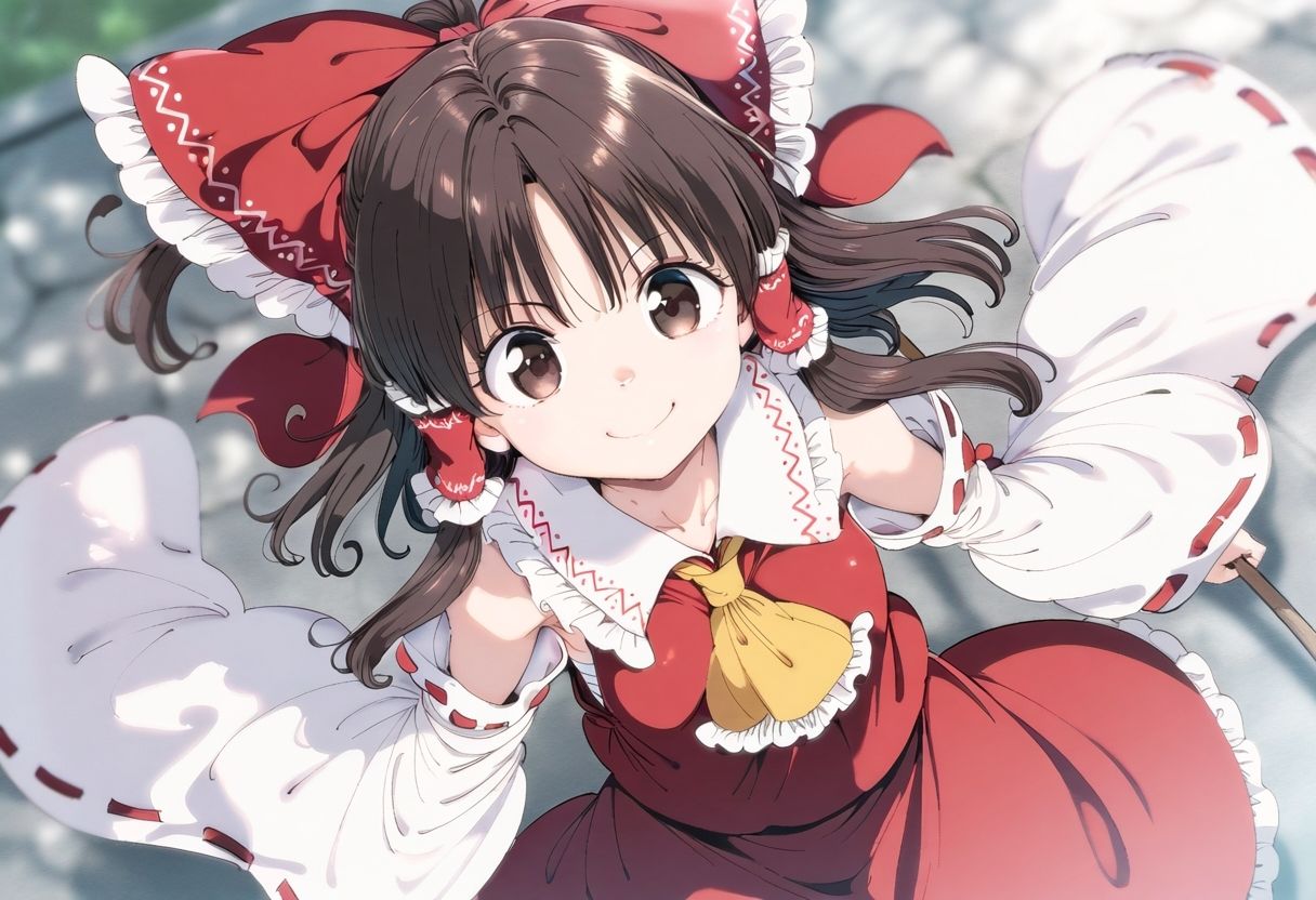 サンプル画像1:東方@博〇霊夢と仲良し(ai love mayo。) [d_673873]