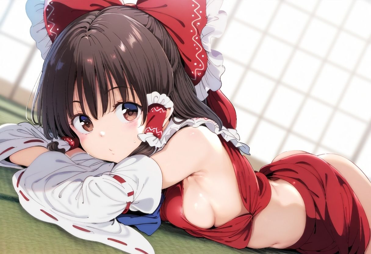 サンプル画像2:東方@博〇霊夢と仲良し(ai love mayo。) [d_673873]