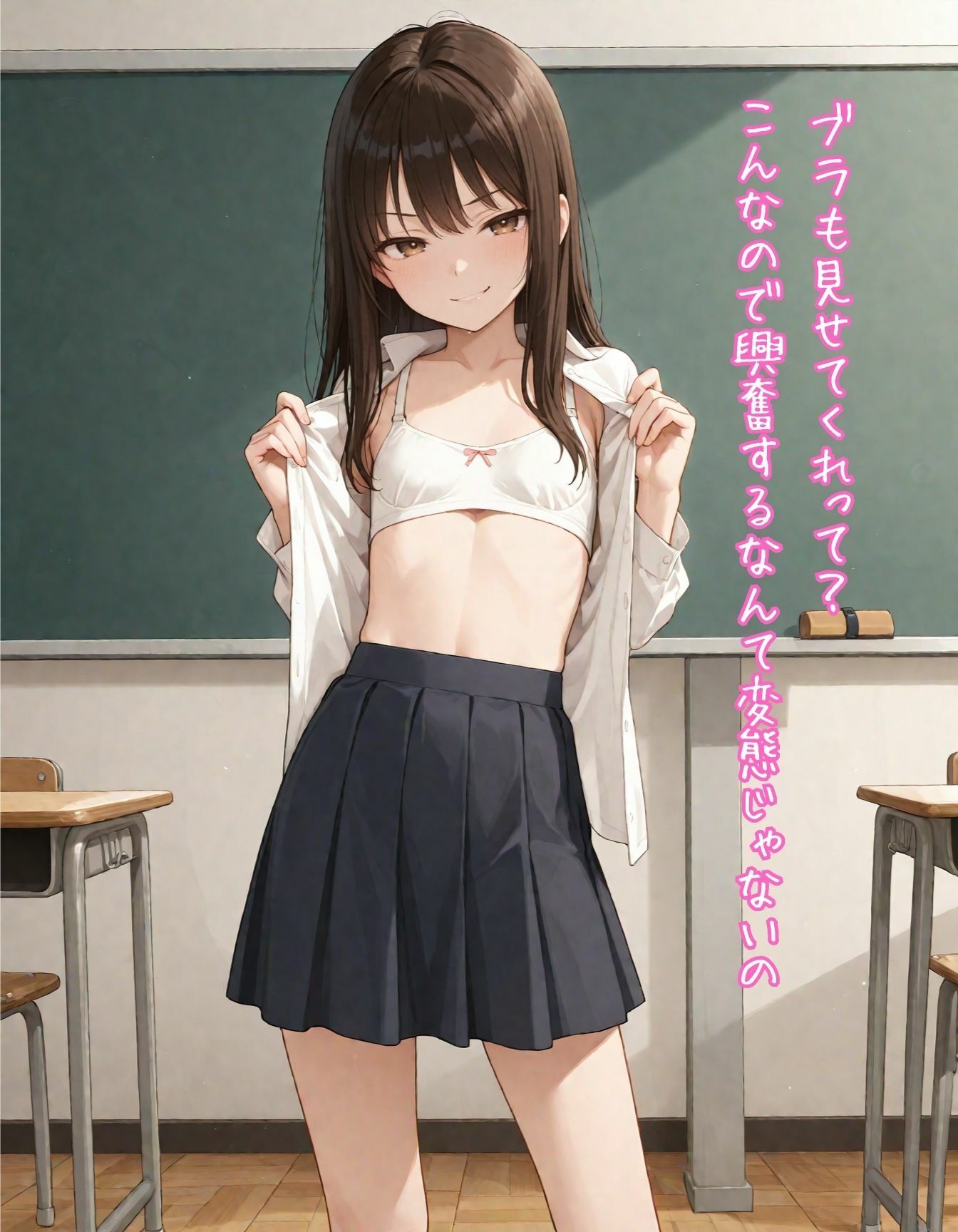 貧乳ちっぱい女子校生ツンデレビッチは性に奔放 えいあいふぉー エロ画像